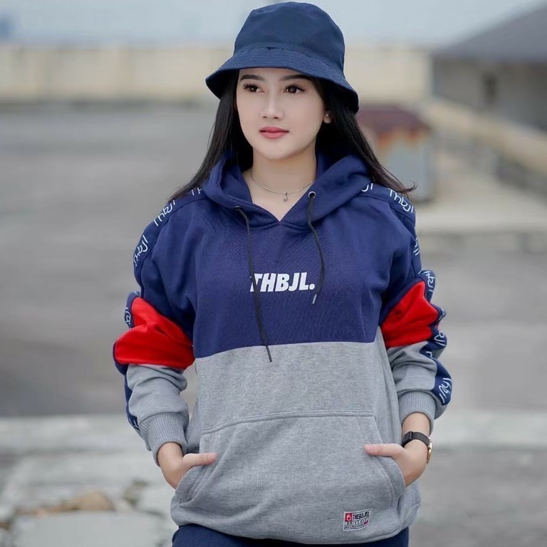 Hoodie Wanita Oversize Tebal Murah Sweater 3D Original Distro Bandung Size M L XL The Bojiel-5
