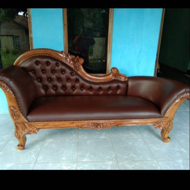 Kursi sofa kursi panjang bal bale ukir jati jepara