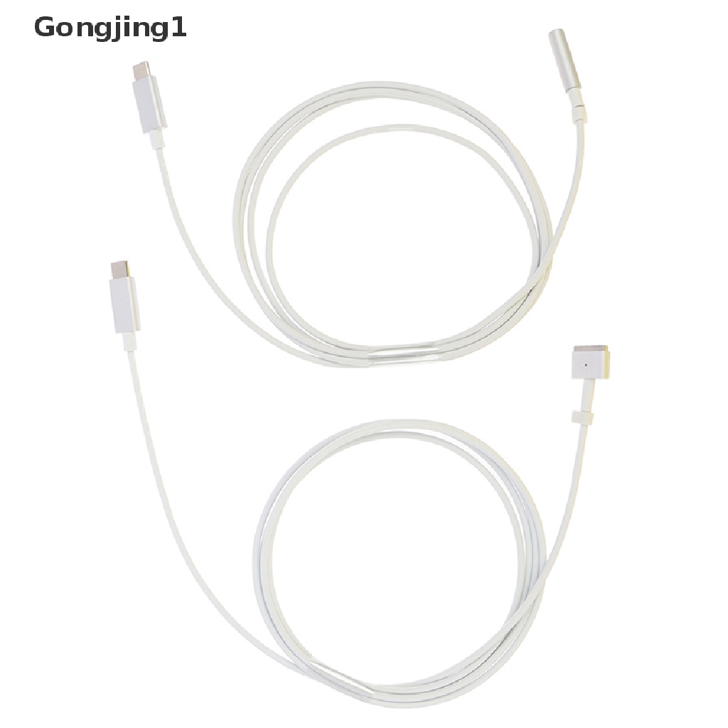 Gongjing1 Kabel Charger USB Tipe C Om Magnetikische 1 2 T-Tip L-Tip Untuk Mac Book Air