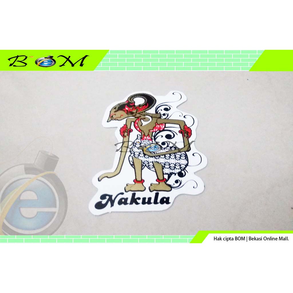 

sticker stiker gambar karakter wayang kulit nakula