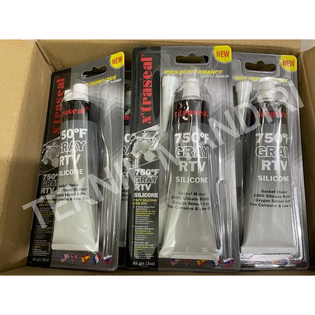 Jual XTRASEL GREY RTV SILICONE SEALANT HIGH TEMP (85GR) | Shopee Indonesia
