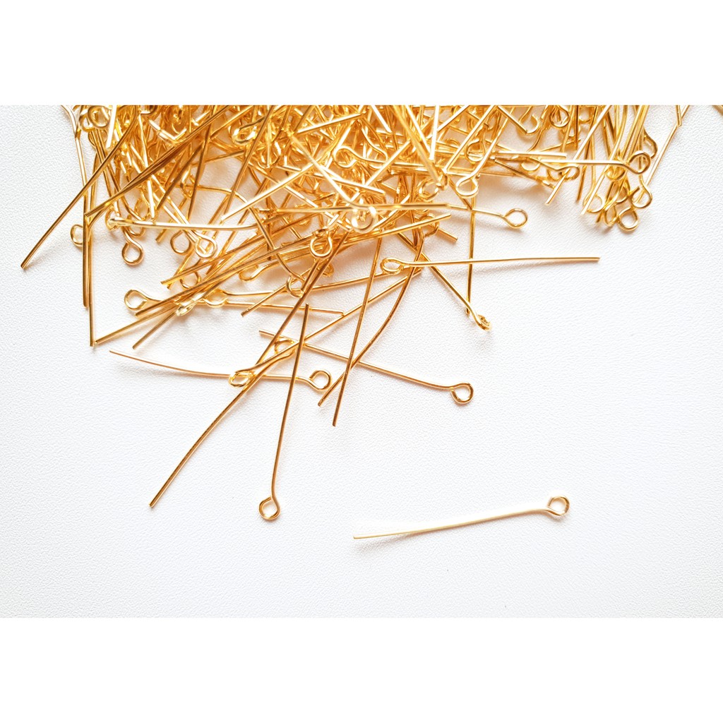 Eyepin Paku Aksesoris Emas 3,2 cm (25 gram)