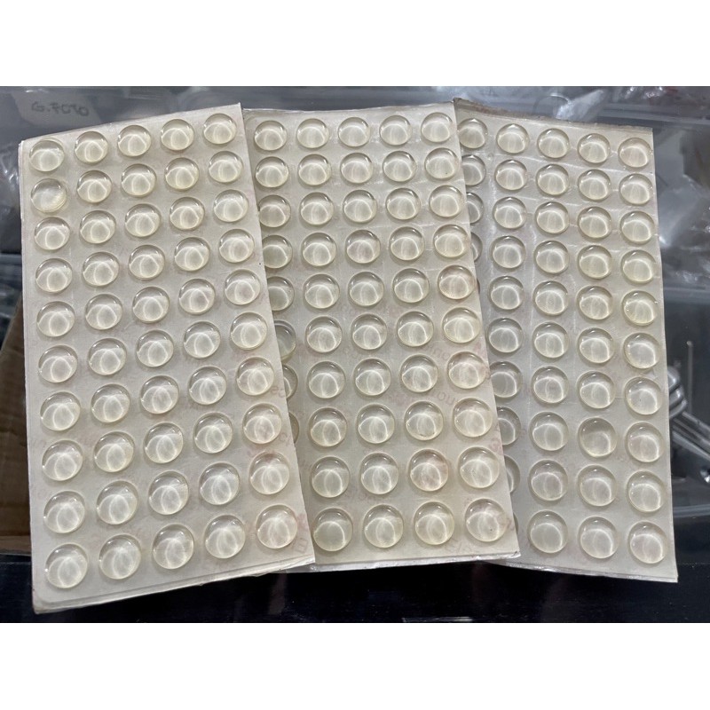 MATA IKAN DUMPER DAMPER Karet Tatakan Kaca 10mm Merk 3M isi 50 / 100