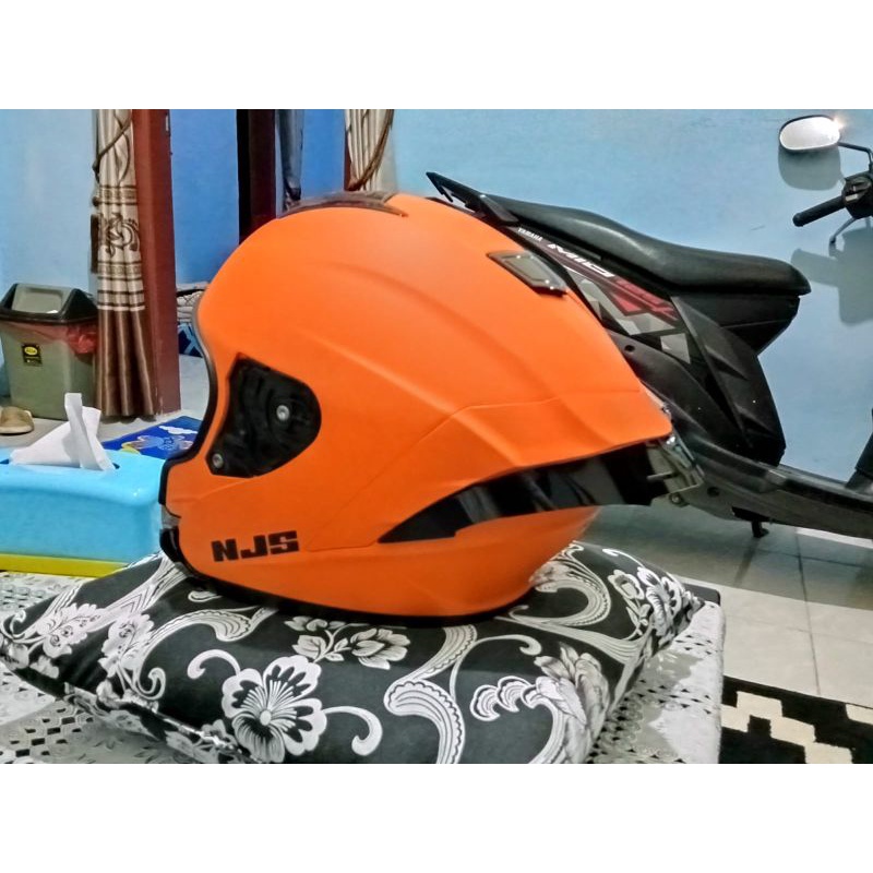 Spoiler Helm NJS KAIROZ ZX1 ZX-1 Hitam dan Bening sudah termasuk 3m