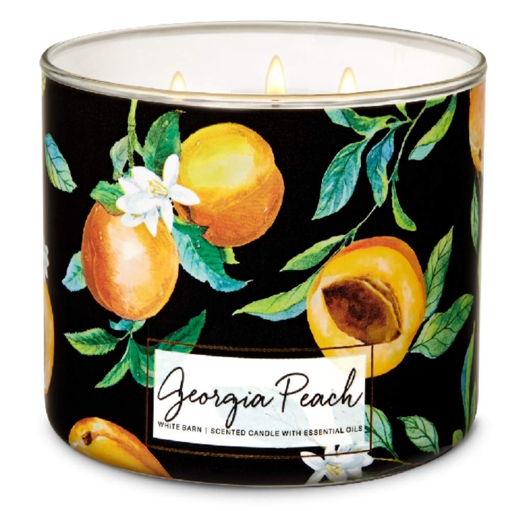 BBW 3WICKS CANDLE - GEORGIA PEACH