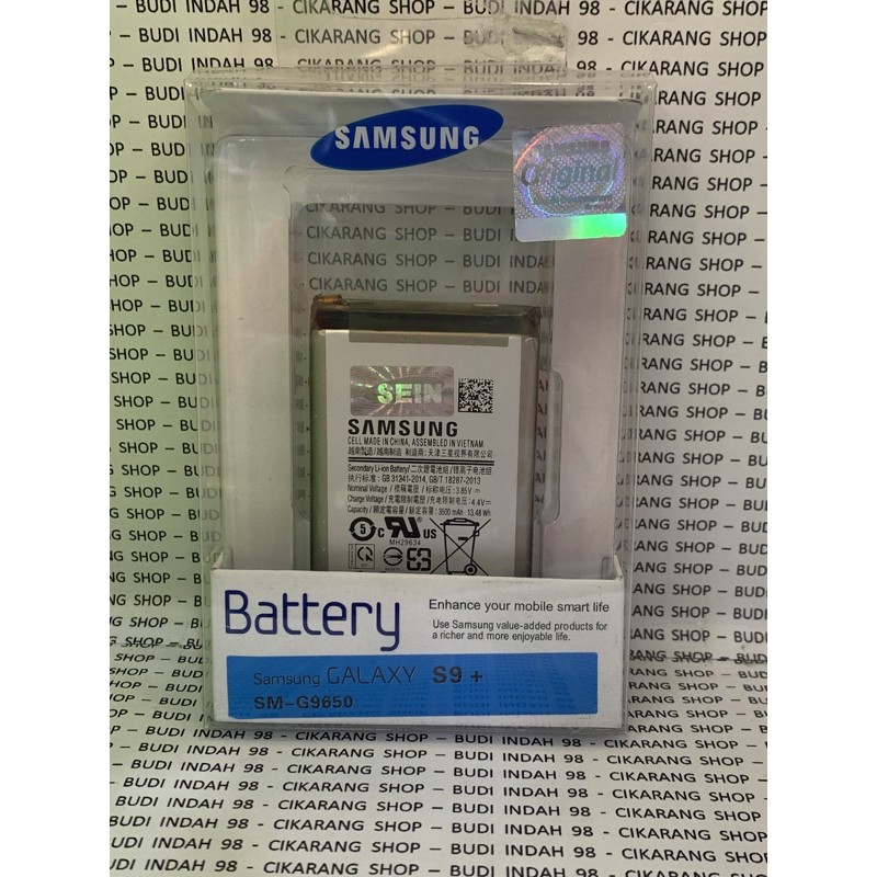 Samsung S9+ S9 PLUS SM-G9650 Original SEIN baterai EB-BG965ABE Ori 100