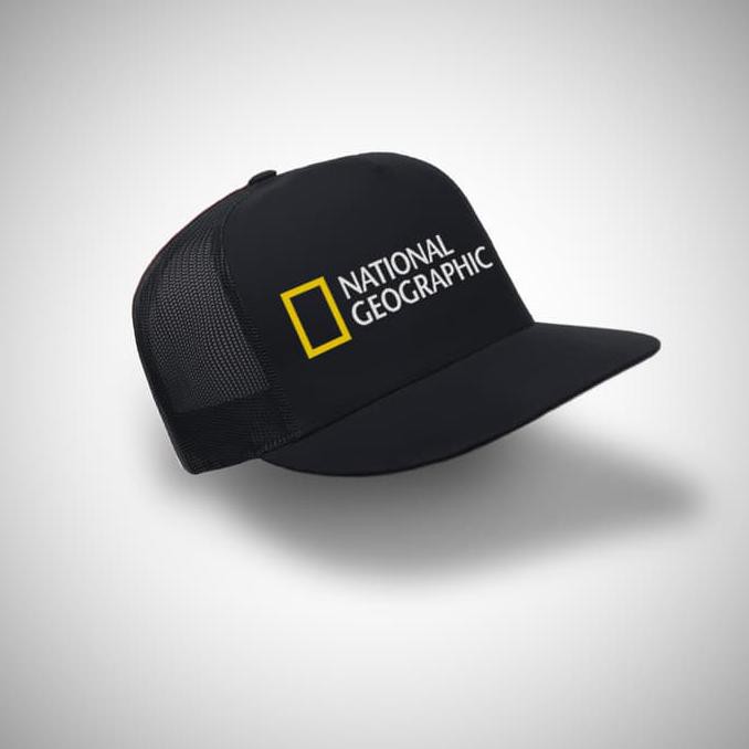 barang baru Topi Trucker NATGEO - Hitam