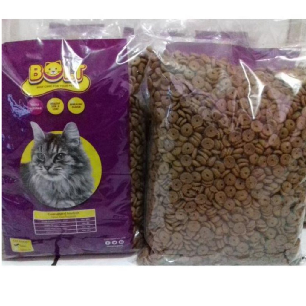 MAKANAN KUCING BOLT REPACK 250 GRAM