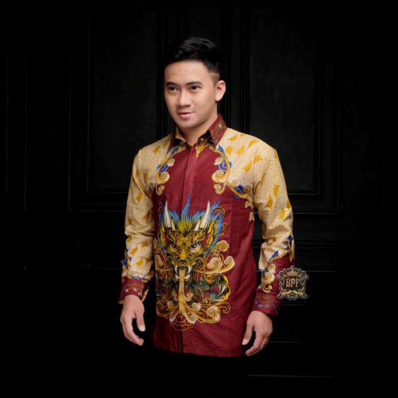 NEW ARRIVAL DISTRO BATIK PRIA BORDIR SOGAN HRB026 BATIKAF NOTOARTO BATIK IPNU-IPPNU HEM