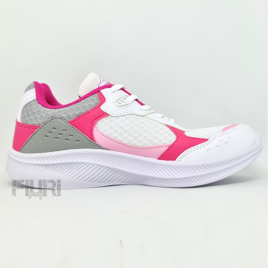 FIURI - Pro ATT Original - XP 09 Putih Pink 37-40 - Sepatu Kets Wanita - Sepatu Sneakers Wanita - Sepatu Olahraga Sport Wanita - Sepatu Casual - Sepatu Jogging Lari Fitness Gym Senam Wanita - Sepatu Cewek - Sepatu Sekolah Bertali SD SMP SMA