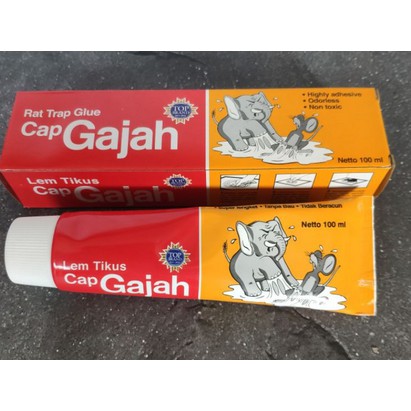 Lem tikus cap gajah / rat trap glue / lem tikus tube 100ml