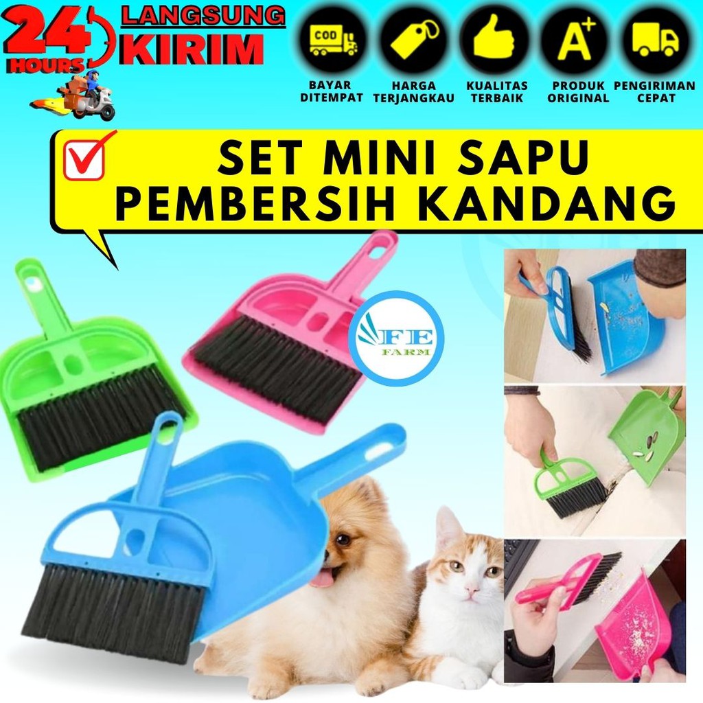 Sapu Mini Kandang Kucing Hamster Kelinci FEFARM