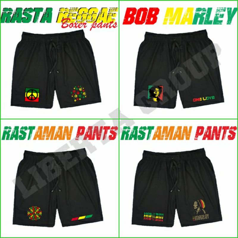 Celana Bob Marley Reggae Boxer Pants Premium