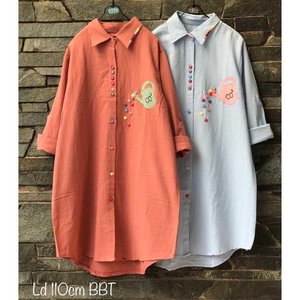 TUNIK KEMEJA KATUN LINEN IMPORT