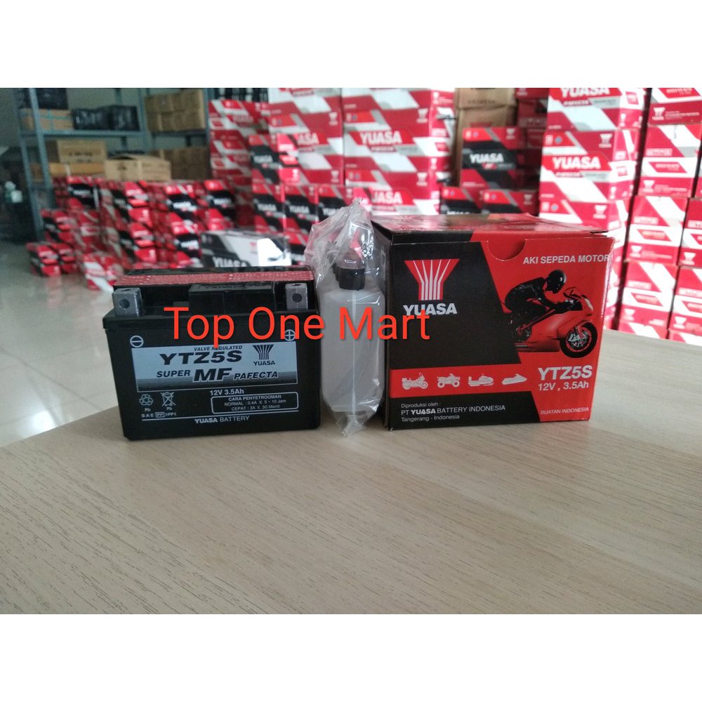 BARU AKI MOTOR YUASA YTZ5S AKI KERING YUASA YTZ5S