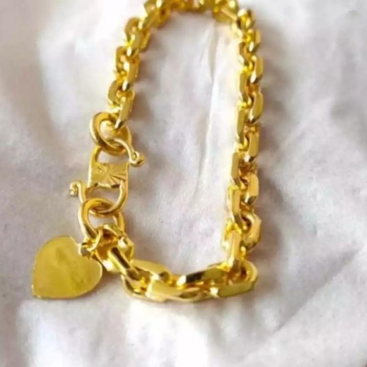 Sangat Nyaman.. gelang rantai medan lapis mas 24k