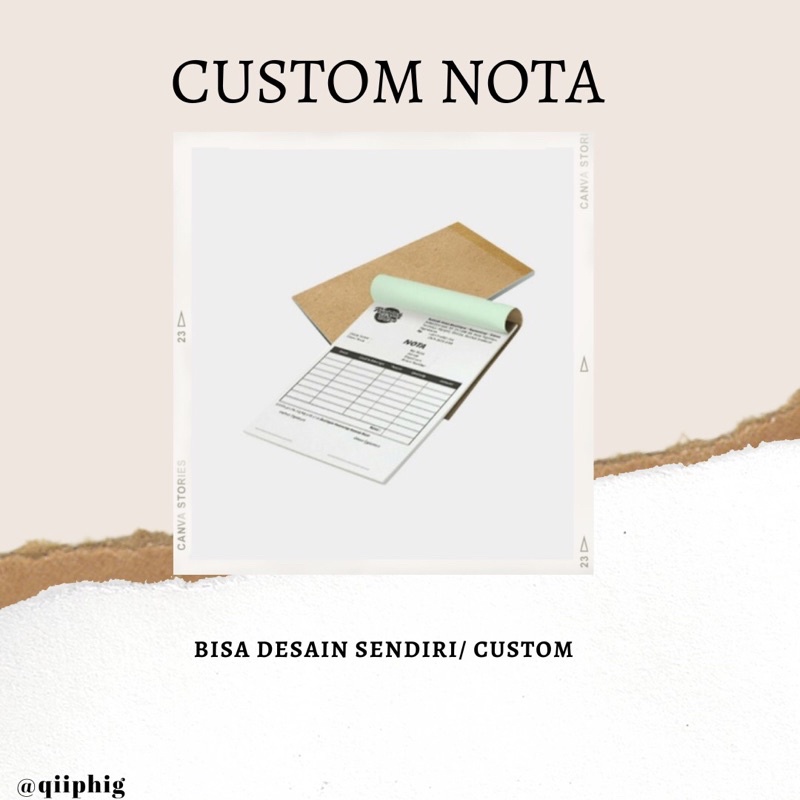 

CUSTOM NOTA
