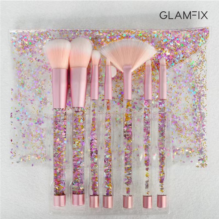 GLAMFIX Pink Mermaid Brush Set 7pcs | Glamfix ORIGINAL