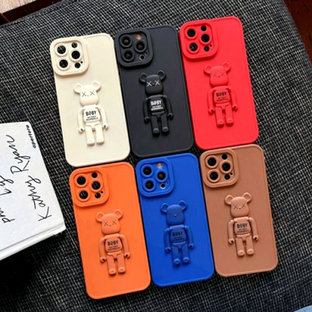 Case Realme 8 5G 8S 5G 9 9i C21 C21Y C25Y C35 Narzo 30 5G 50A Prime 2IN1 Case + Kaws Doll Cam 3D Softcase Liquid Pro Camera Protection Camera