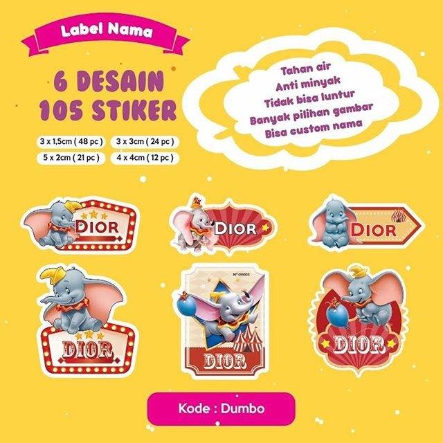 

Stiker Nama / Stiker Baju 2