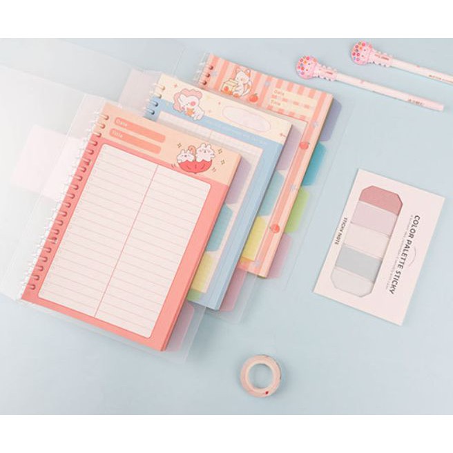

Binder A5 Girl and Animal Cover Transparan - Girl Grid