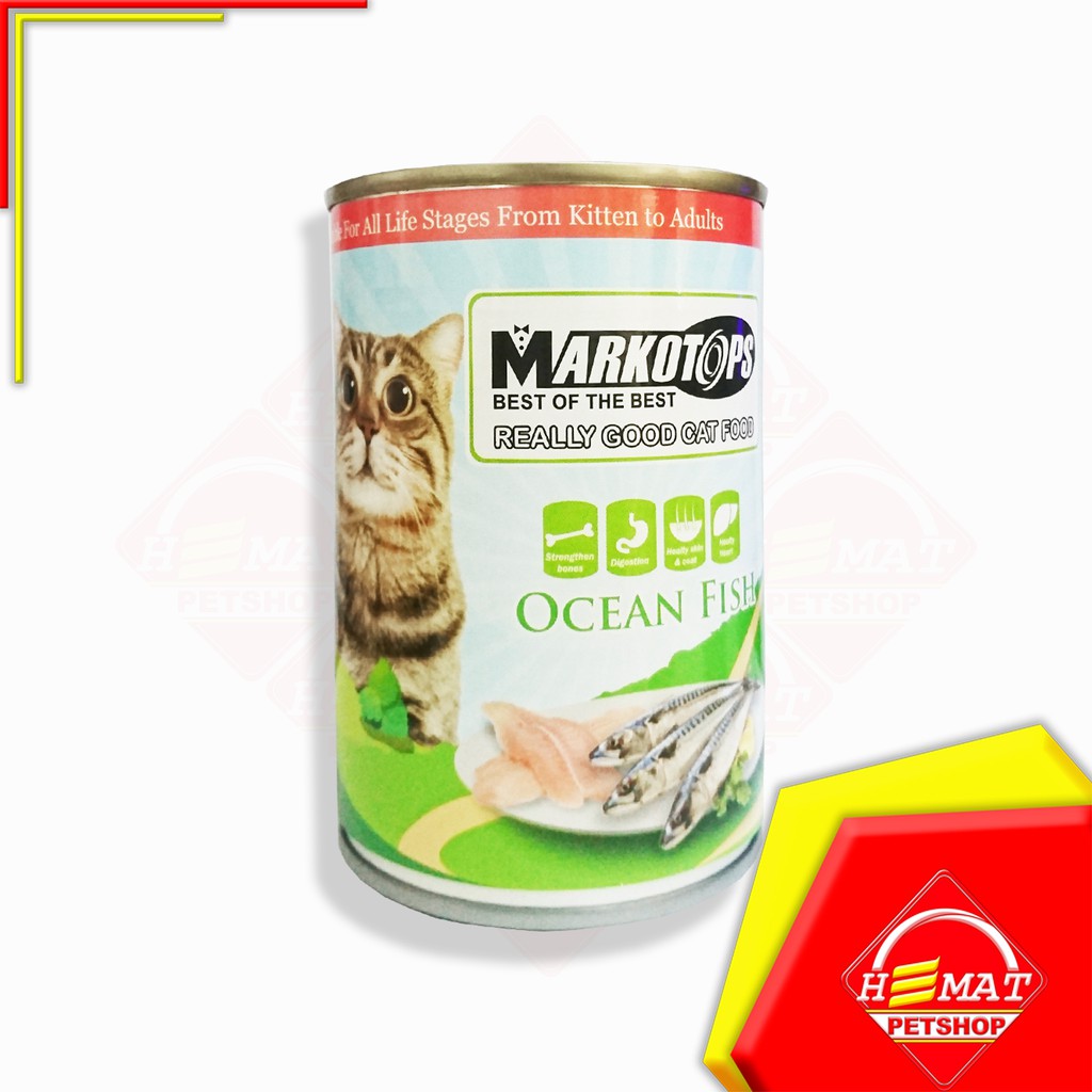 Makanan Kucing Markotops 400 Gram / Wet Food 400 Gram Kaleng