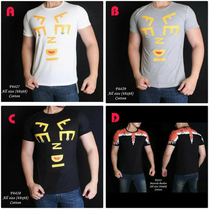 Super Sale Kaos Pria Casual | Sale Kaos Oblong Pria | Sale Kaos Fendi Sale