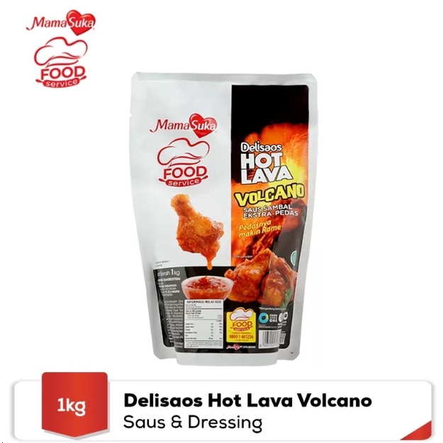 Delisaos Mamasuka 1 KG (HOT LAVA &amp; HOT LAVA VULCANO)