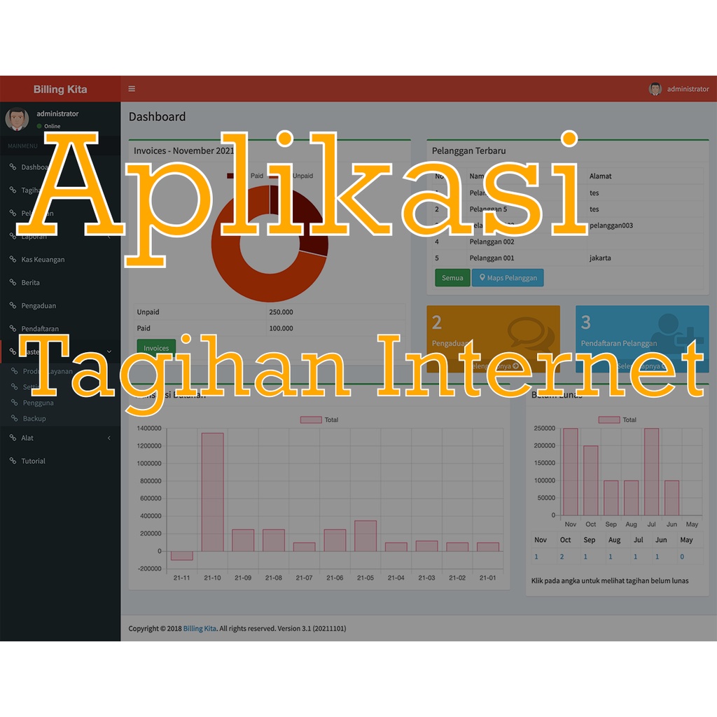 Aplikasi Tagihan Internet RT RW Net