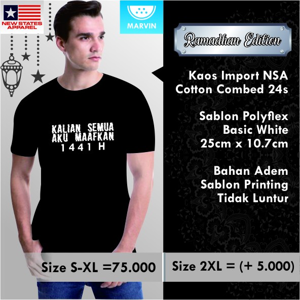Kaos Edisi Lebaran NSA Premium pod print on demand