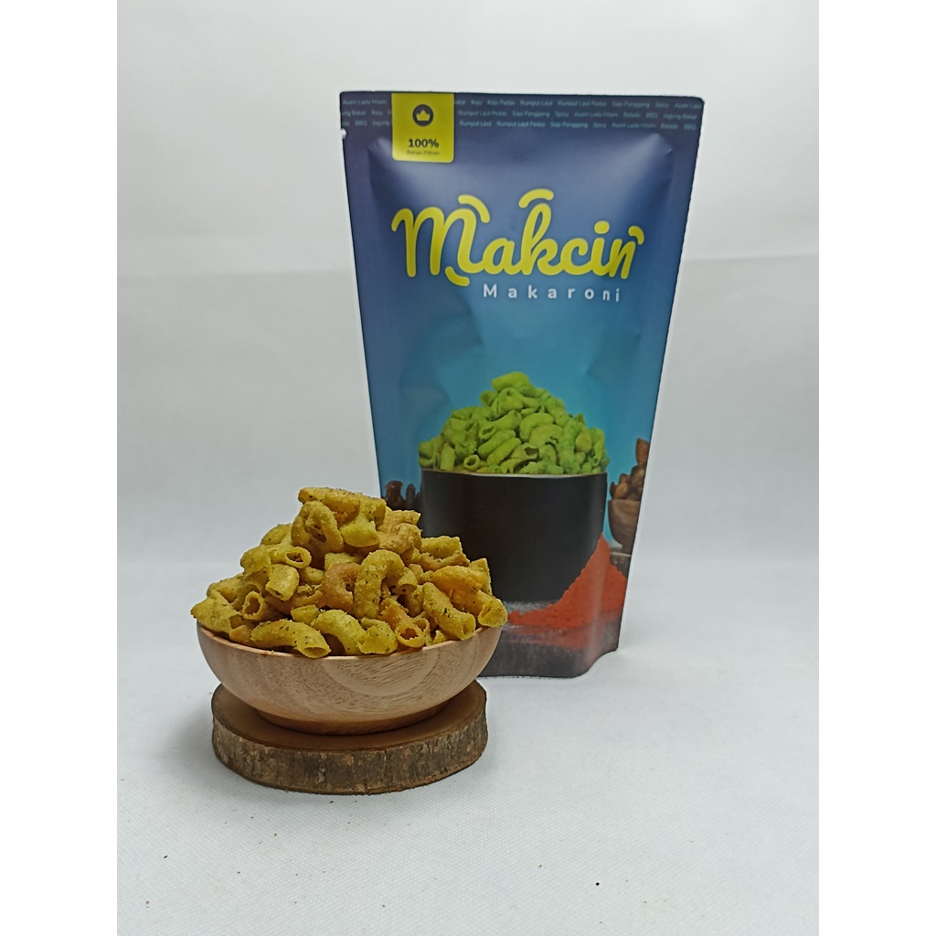 

Camilan Makaroni Makcin Rumput Laut Pedas (150 gram)