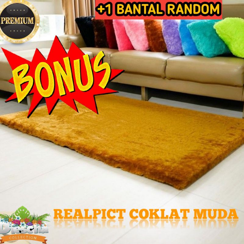 Karpet Bulu Kamar Tidur Murah Mini Ukuran 150x100x4,5 Karpet Lantai Bulu Tebal Kasur Lantai bulu  Ka