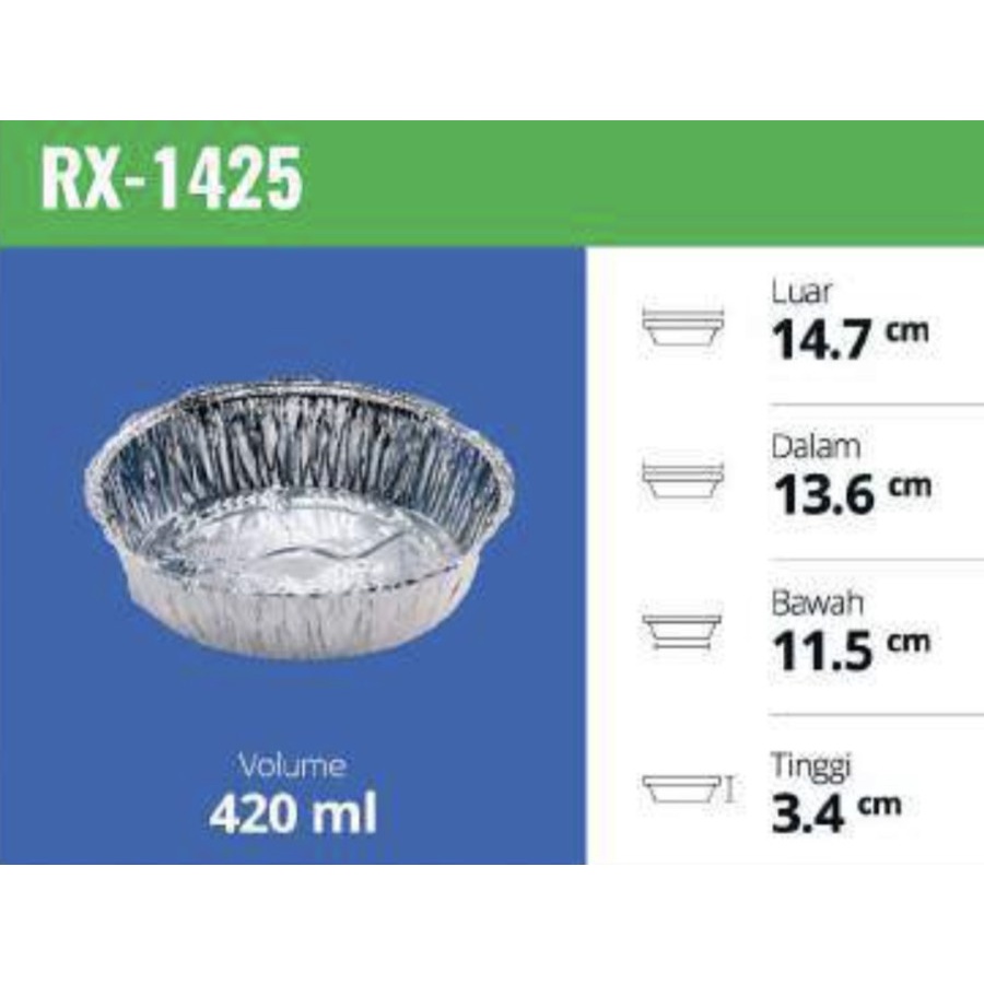 Aluminium Tray / RX 1425 / Aluminium Cup