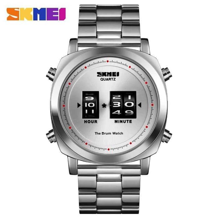 SKMEI Jam Tangan Analog Pria 1531 Silver Silver