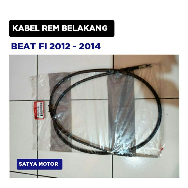 Kabel Rem Belakang Beat FI 2012 2013 2014 / Tali kawat Cable / Original Honda