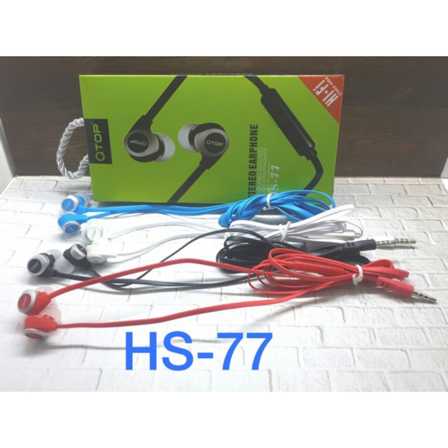 Handsfree handset earphone Qtop HS77