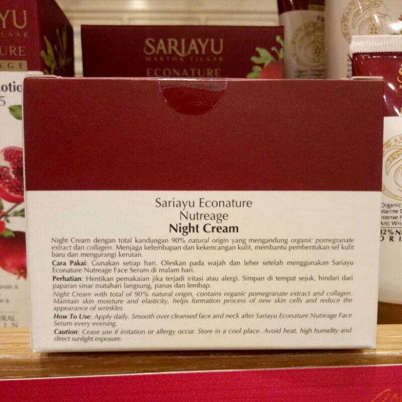 Sariayu Econature Night Cream 30gr