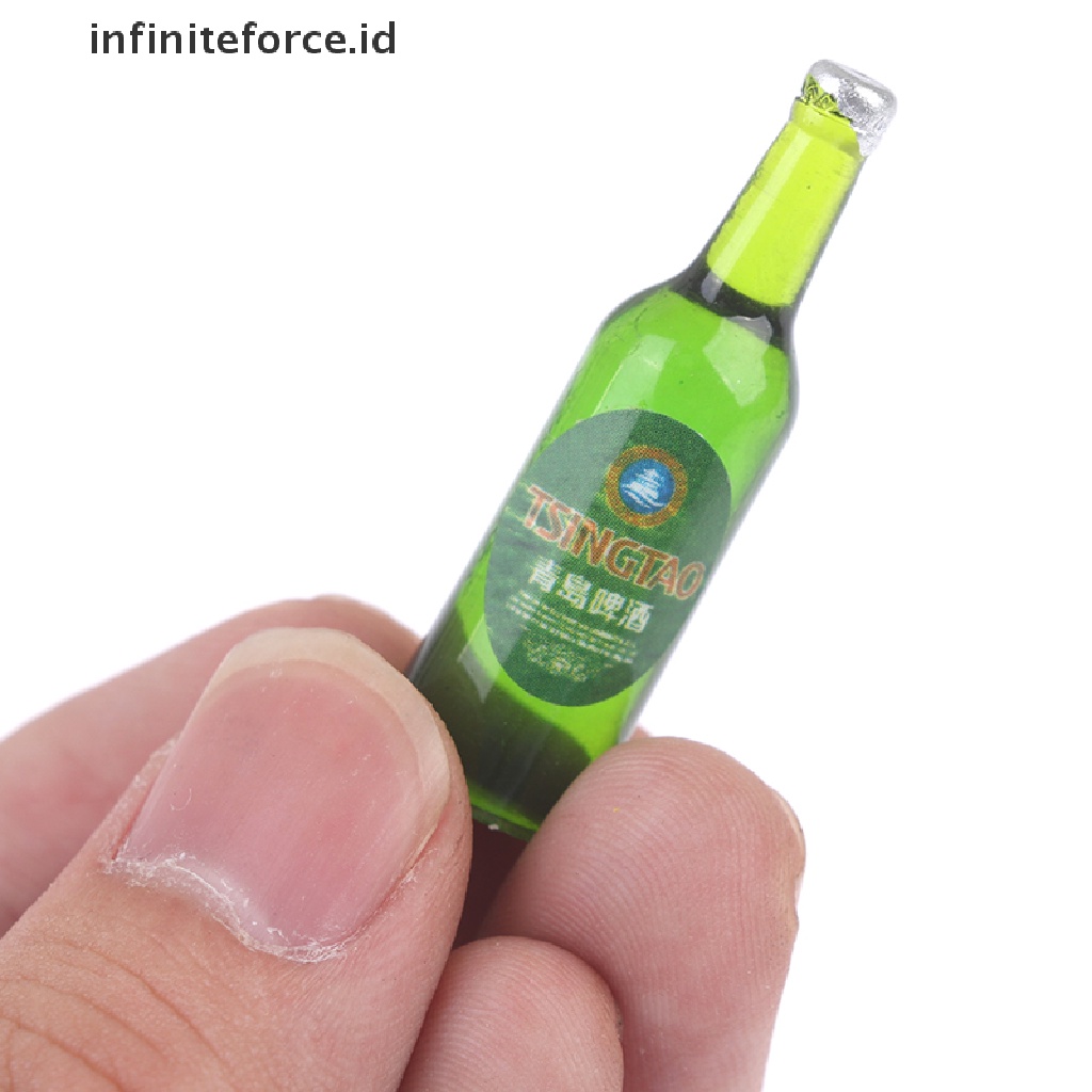 Infiniteforce.id 20pcs / Set Mainan Miniatur Botol Minuman Skala 1: 12 1: 6 Untuk Aksesoris Rumah Boneka