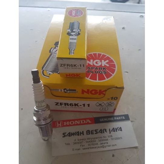 Busi NGK ZFR6K - 11 Honda CRV RE Gen 3 2.4 2400 cc Stream 2.0 cc Jazz City VTEC 2003 2004 2005 2006 