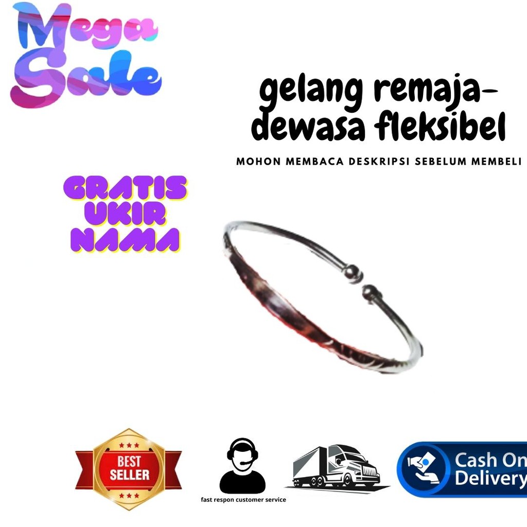 GELANG BABY,GELANG MONEL,GELANG  BAJA PUTIH ,GELANG KESEHATAN,GELANG ANTI STEP