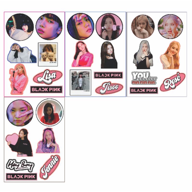 

(BACA DESKRIPSI) STIKER SET UNOFF JISOO JENNIE ROSE LISA