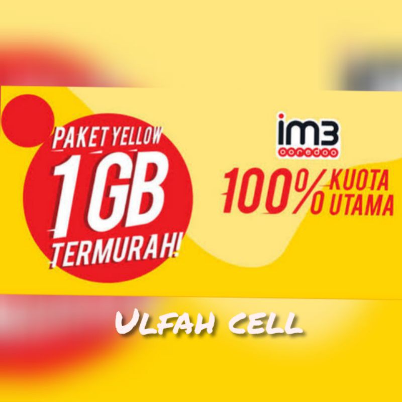 KUOTA INDOSAT TERMURAH PAKET MURAH YELLOW 1GB 5Hari, 7Hari, 15Hari