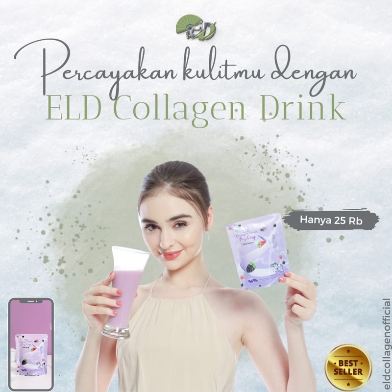 ELD Collagen Drink  55 Gram Mencerahkan kulit lebih cepat