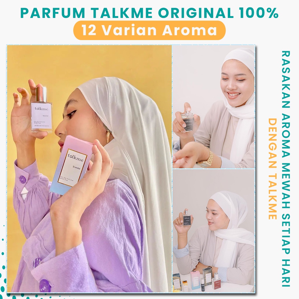 Talkme Parfume Pria Wanita Unisex Wangi Backarat - Jo Peony - Vanilla Cream - Jo English - Black Op 
