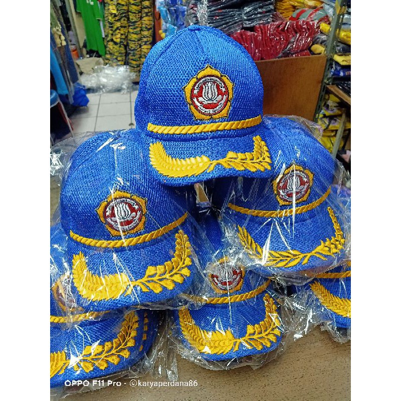 TOPI KARANG TARUNA JARING BIRU