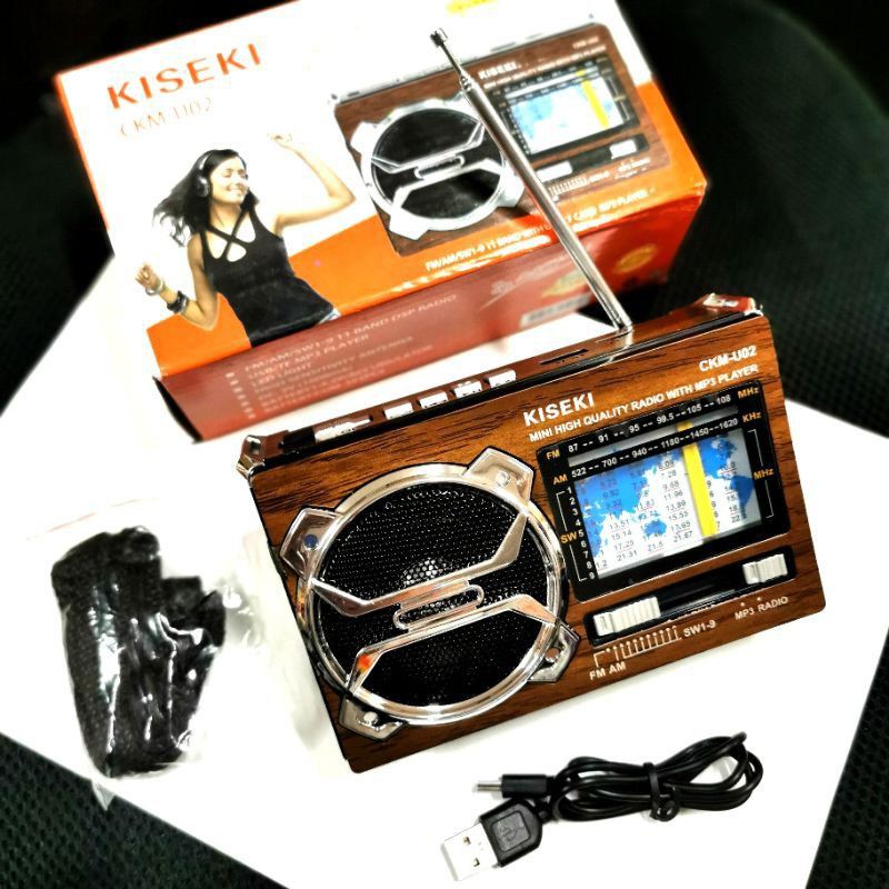 [SUSE] VINTAGE RADIO JADUL KISEKI CKM U 02 U02 CKMU02 AM FM SW LAMPU NOSTALGIA KAYU