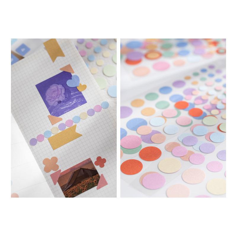 Basic Express Colorful Label Stickers - Sticker Dekorasi Buku Diary