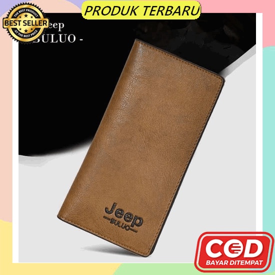 Tokokoe - Dompet Pria Bahan Kulit Vegan Original Model Lipat Dengan Resleting - William Polo W01 Jee