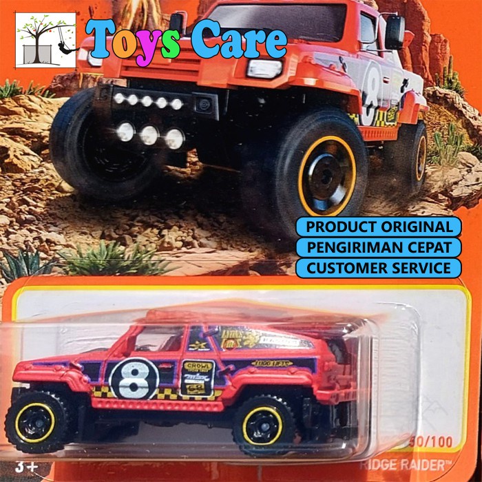 MATCHBOX RIDGE RAIDER 2021 MERAH - DUNE BUGGY OFF ROAD ORIGINAL MBX MOBIL KECIL DIECAST PROMO FLASH 