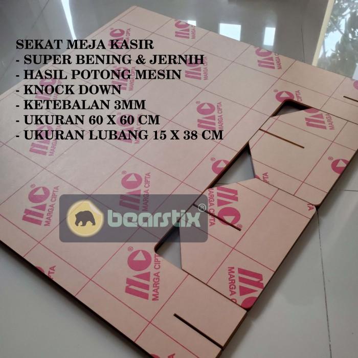 

Pembatas Counter Sekat Akrilik Meja Kasir Partisi Kios Kedai Konter